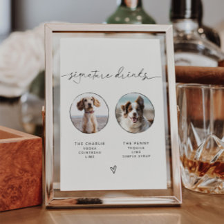 ARCHER Pet Signature Drink Sign