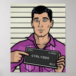 Archer Pretending To Be Cyril Figgis Archer Partyi Poster