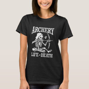 Archer Skeleton Bow Bowman - Target Arrow Archery T-Shirt
