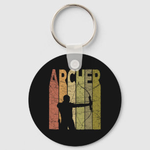 Archer Vintage Bow Hunting Retro Archery Bowhuntin Key Ring