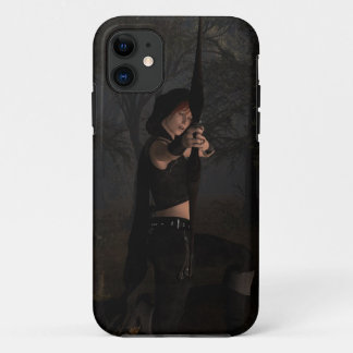 Archeress in the Dark Woods Fantasy Art iPhone 11 Case