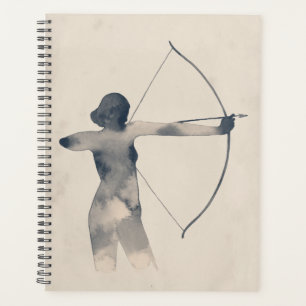 Archeress Watercolor Silhouette Planner