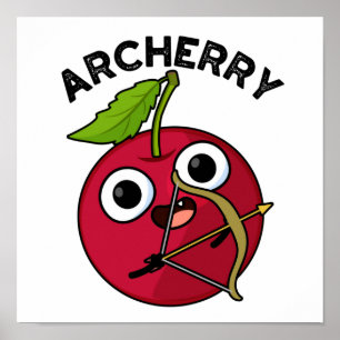 Archerry Funny Fruit Archery Pun  Poster