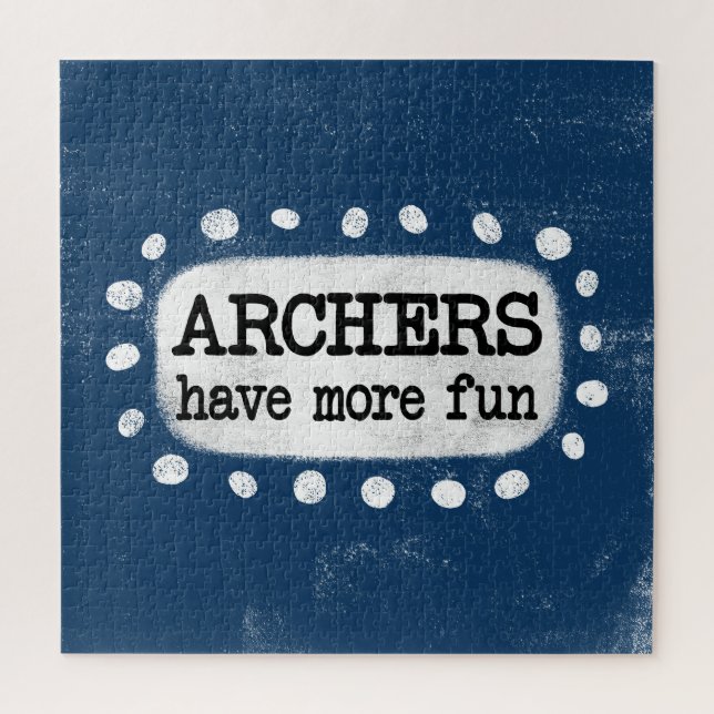 Archers Have More Fun Jigsaw Puzzle (Vertical)