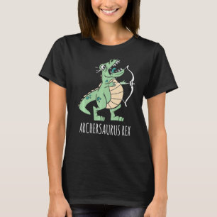 Archersaurus Rex Dinosaur rex Dino Archer Archery  T-Shirt