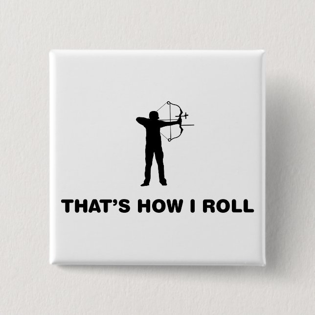 Archery 15 Cm Square Badge (Front)
