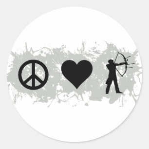 Archery 1 classic round sticker