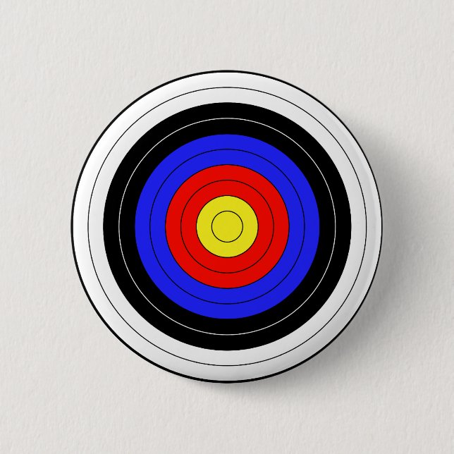 archery 6 cm round badge (Front)