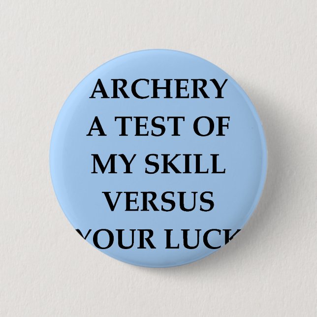 archery 6 cm round badge (Front)