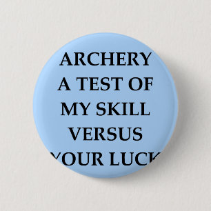archery 6 cm round badge