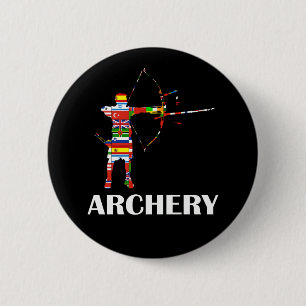 Archery 6 Cm Round Badge