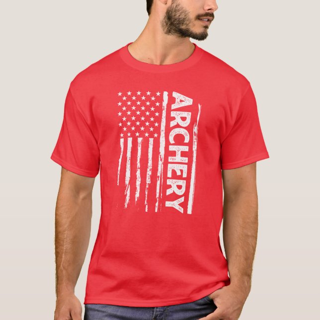 Archery American Flag T-Shirt (Front)