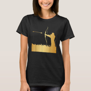 Archery Archer Bow Arrow Gold Funny Party T-Shirt