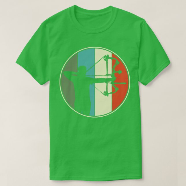 Archery Archer Bow Hunting Retro  T-Shirt (Design Front)