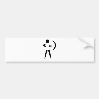 Archery archer bumper sticker