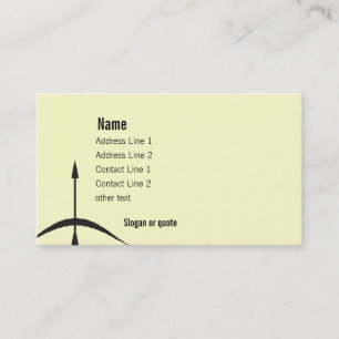 Archery Arrow Business Card