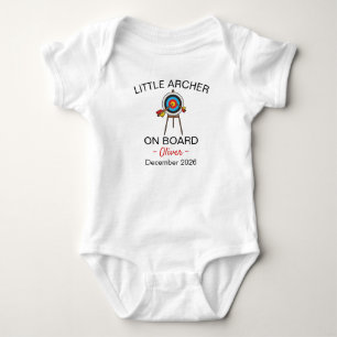 Archery Baby Shower Little Archer on Board Bowman Bodysuit