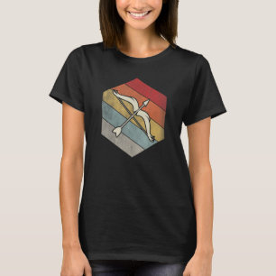 Archery Bow And Arrow Geometric Distressed Vintage T-Shirt