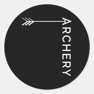 Archery Bow And Arrow Shooting Hunting Shirt Gift  Classic Round Sticker