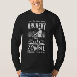 Archery Bow Archer Zombie Vintage Compound Bow You T-Shirt