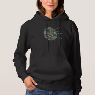 Archery Bow Hunter Archer Bow Arrow Archery Word C Hoodie