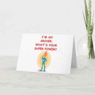 archery card