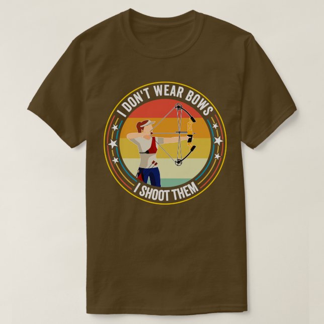 Archery Caution Archery In Progress (3) T-Shirt (Design Front)