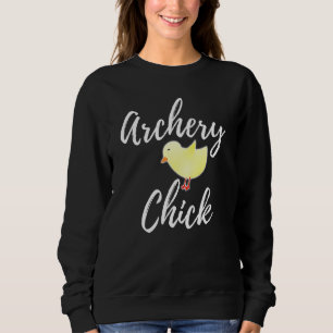 Archery Chick Chicken Archery Sport Enthusiast Sweatshirt