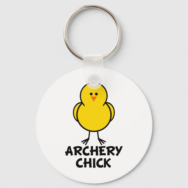 Archery Chick Key Ring (Front)
