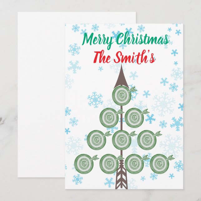 Archery Christmas Card (Front/Back)