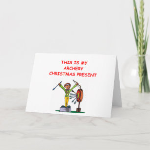 ARCHERY christmas Holiday Card
