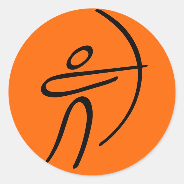 Archery Classic Round Sticker (Front)