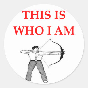 archery classic round sticker