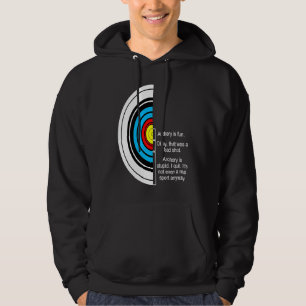 Archery compound Bow Archery Joke Hunting Hunt Arr Hoodie