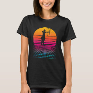 Archery Compound Bow Vaporwave Japanese Aesthetic T-Shirt