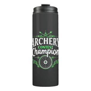 Archery Contest Champion Competition Bow And Arrow Thermal Tumbler
