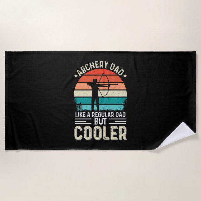 Archery Dad Beach Towel (Front)