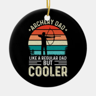 Archery Dad Ceramic Tree Decoration