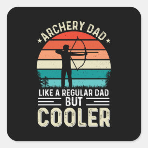 Archery Dad Square Sticker