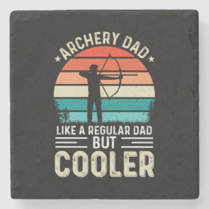 Archery Dad Stone Coaster