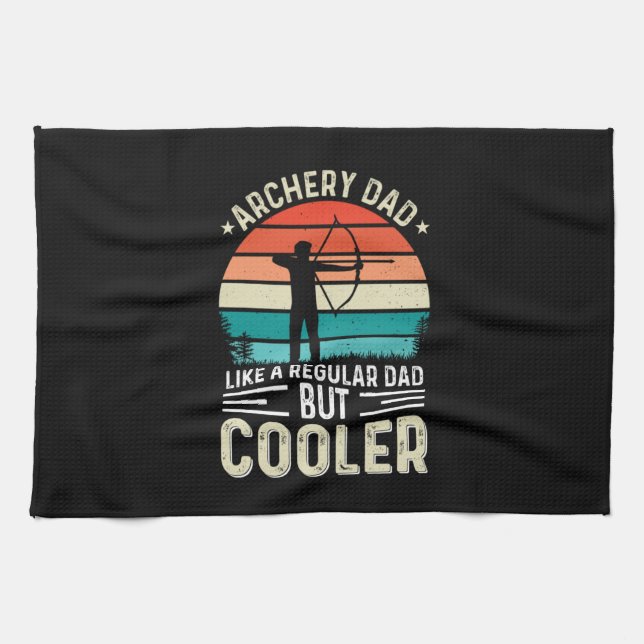 Archery Dad Tea Towel (Horizontal)