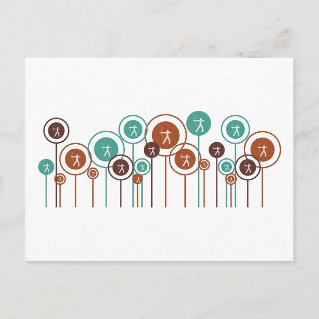 Archery Daisies Postcard (Front)