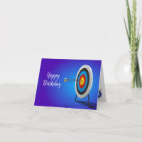Archery Design Birthday Greeting Card
