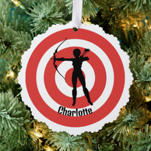 Archery Design Paper Ornament Card Tag