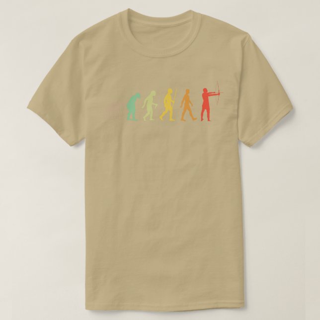 Archery Evolution Gift Archer  T-Shirt (Design Front)