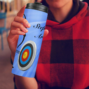 Archery Female Archer with Target personalize Thermal Tumbler