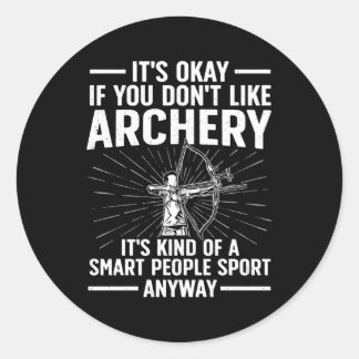 Archery For Archer Bow Archery Classic Round Sticker