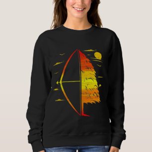 Archery For Archer Hunter Bow Arrow Vintage Bowhu Sweatshirt