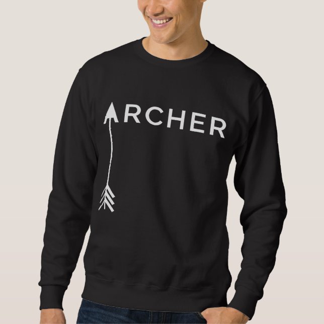 Archery  For Men Bow Arrow Shooting Hunting Sweatshirt (Front)