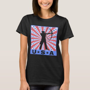 Archery For Men Women American Usa Archer T-Shirt